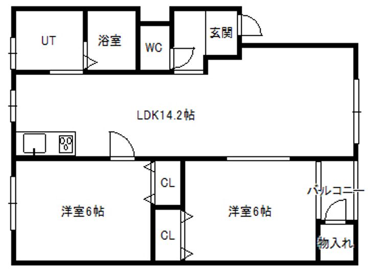 メゾン幌西の間取り