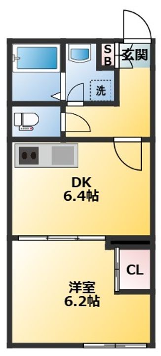 東京都新宿区早稲田鶴巻町(マンション)の賃貸物件の間取り