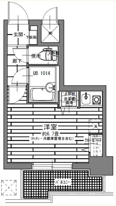 パレ・ドール伊勢佐木町南の間取り
