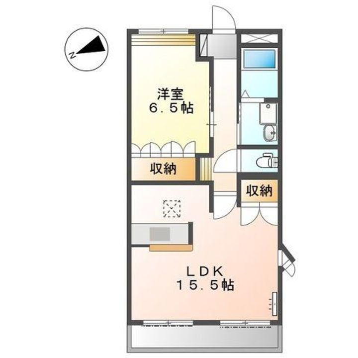 愛知県日進市岩崎台3(アパート)の賃貸物件の間取り