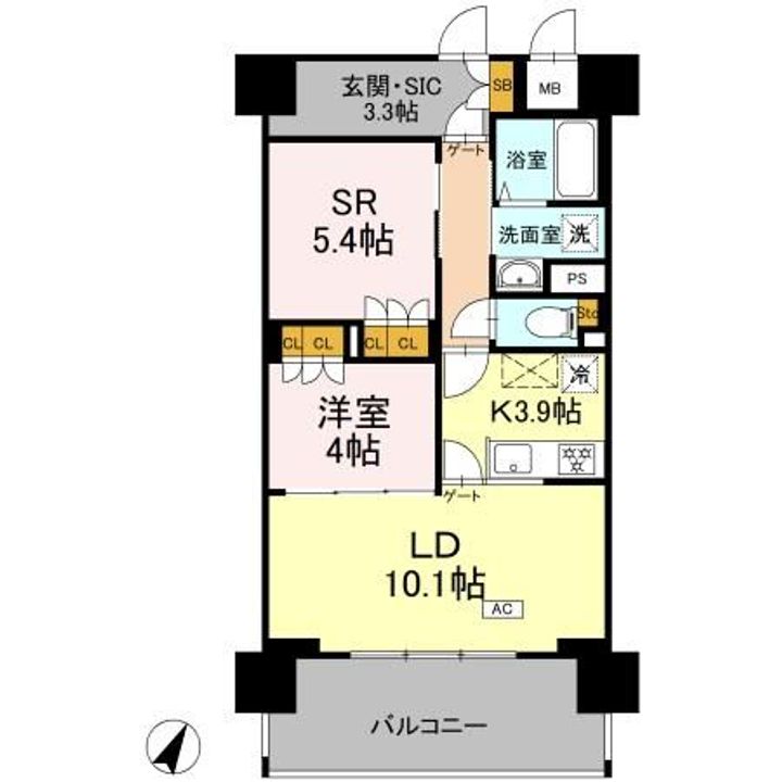 リーラ横浜川和町の間取り