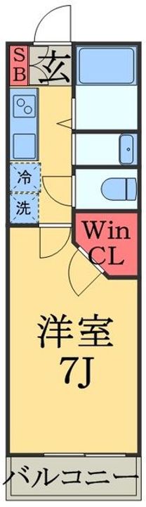 サンコート稲毛海岸の間取り
