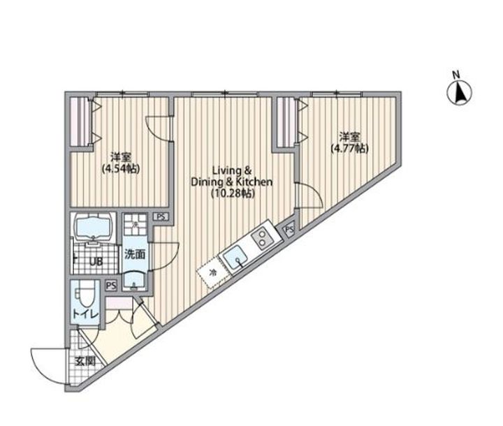 エルファーロ笹塚IIIの間取り