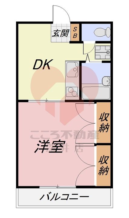 大阪府和泉市府中町(マンション)の賃貸物件の間取り