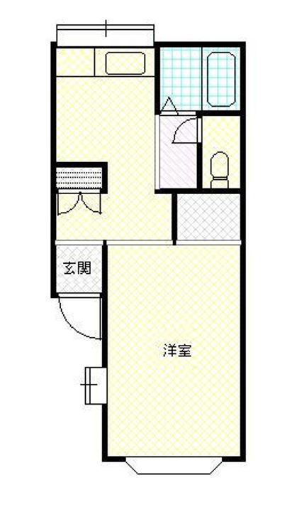 新潟県新発田市本町3(アパート)の賃貸物件の間取り