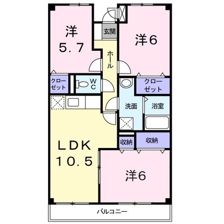 カーサ フィレンツェの間取り