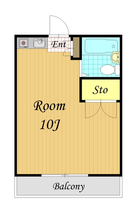 アパートメント和の間取り