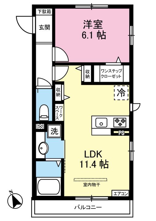 ル・ソレイユ/菅馬場の間取り