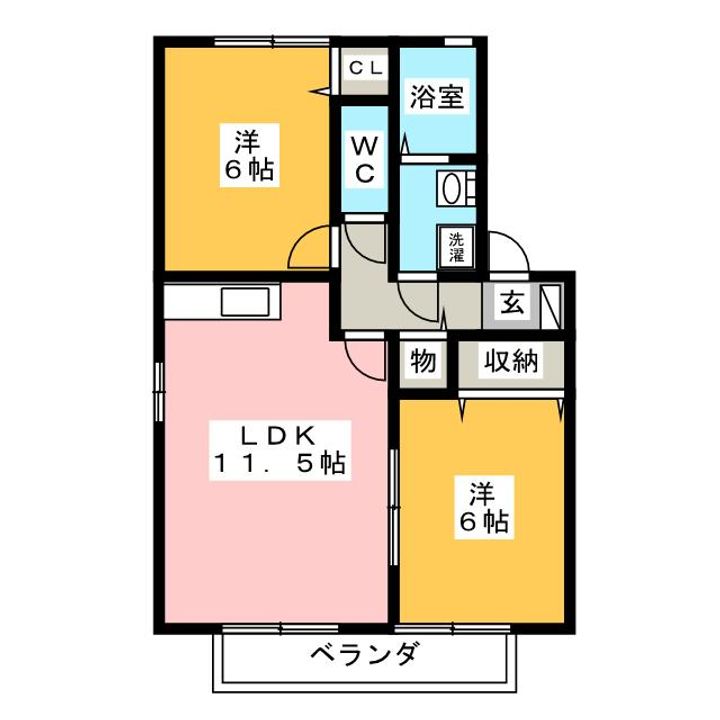 ナホトカ静里 Aの間取り