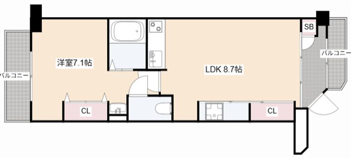 アンシャンテ総持寺の間取り