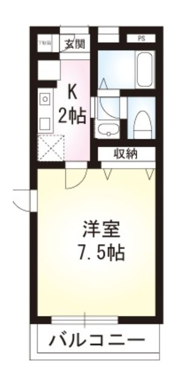 東京都狛江市東和泉1(アパート)の賃貸物件の間取り