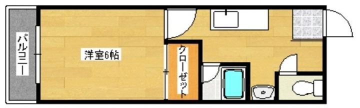 グランドシティ西新の間取り