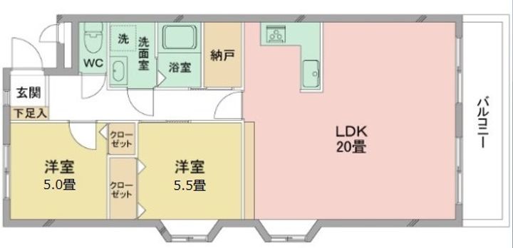 メゾンヤマカAの間取り