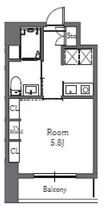 Totsu Residence Shibaの間取り