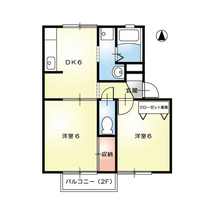アーバンコートBの間取り