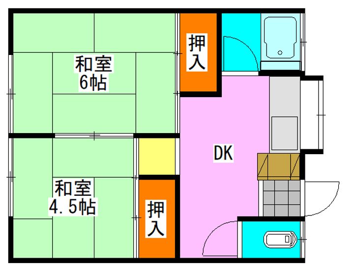 第2斉藤荘の間取り
