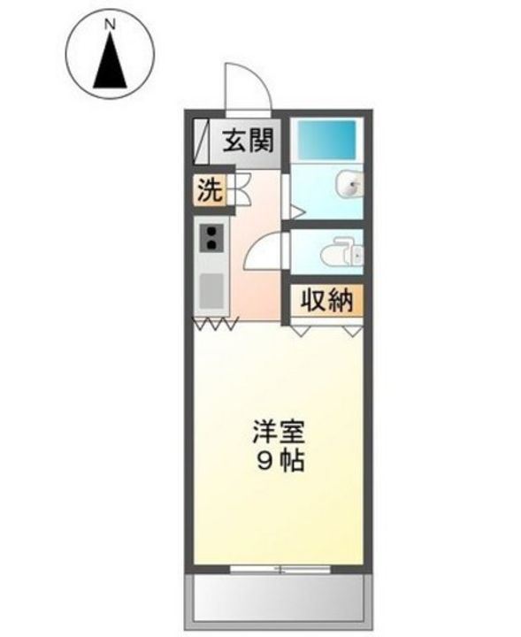 Studio Enchate公園前の間取り