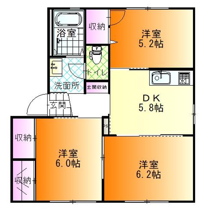 バリュージュAの間取り