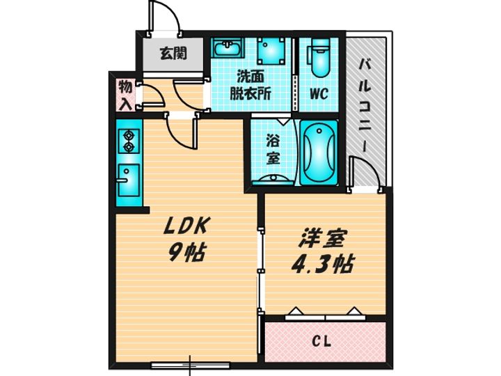 H-maison東花園の間取り