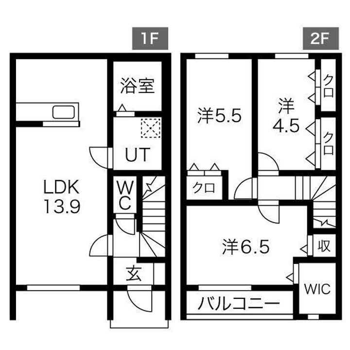 千葉県袖ヶ浦市奈良輪(一戸建)の賃貸物件の間取り
