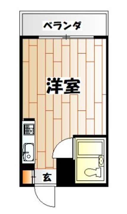 大田町スカイマンションの間取り