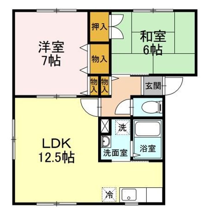 オリーブ桜川の間取り