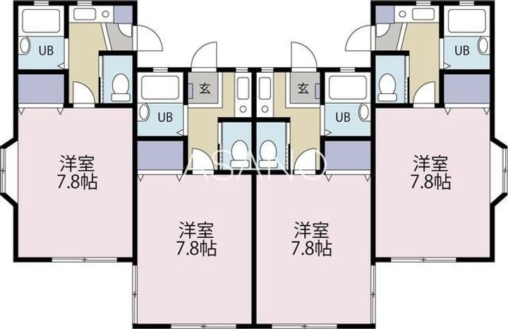 神奈川県平塚市真田4(アパート)の賃貸物件の間取り