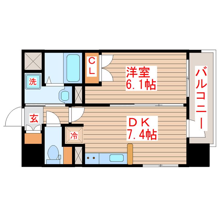 レジディア仙台原ノ町の間取り