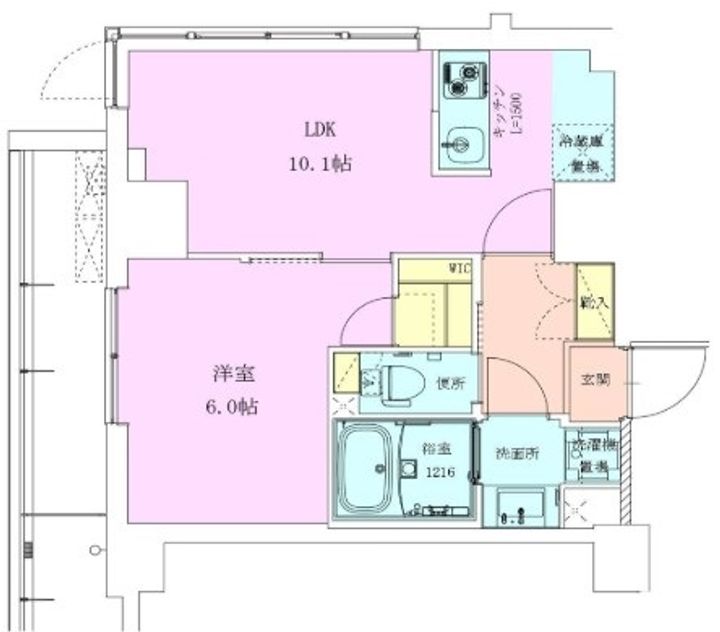 東京都江東区清澄3(マンション)の賃貸物件の間取り