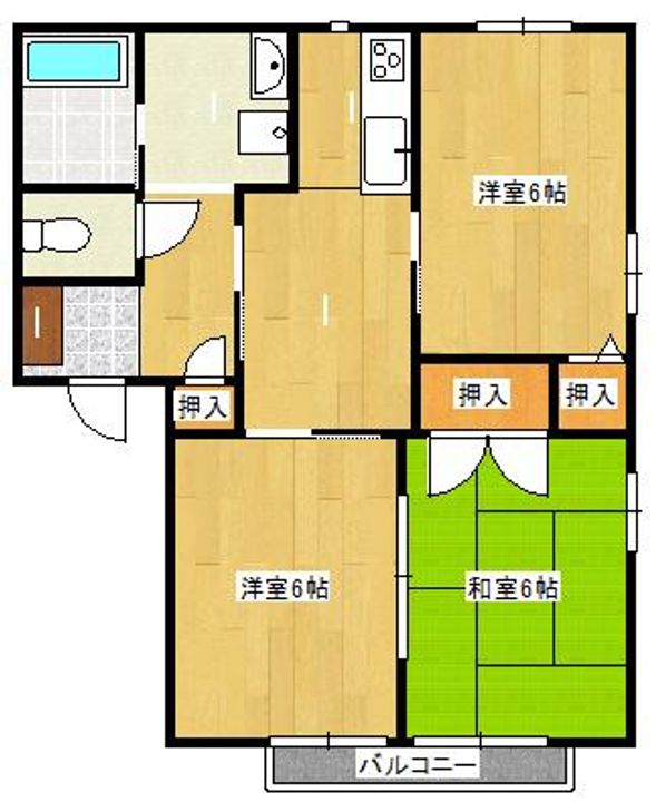 グリーンアルファーMの間取り
