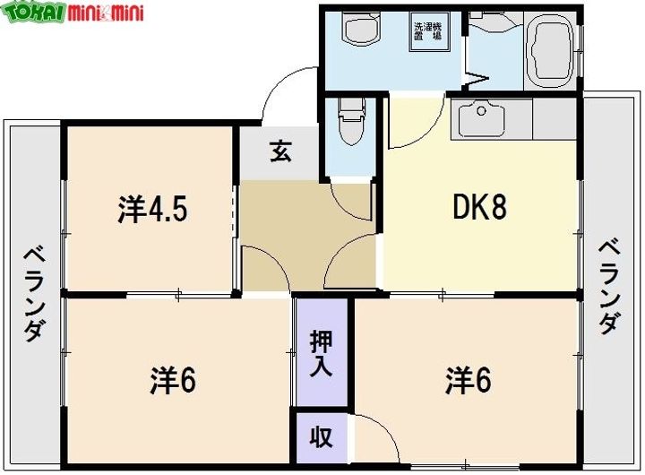 コーポ駅部田の間取り