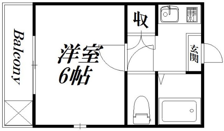静岡県浜松市中央区早出町(アパート)の賃貸物件の間取り