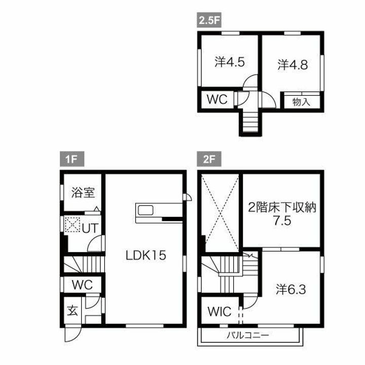 栃木県下都賀郡壬生町大字壬生丁(一戸建)の賃貸物件の間取り