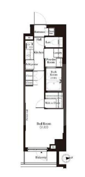 東京都中野区江原町2(マンション)の賃貸物件の間取り