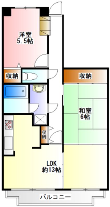 アミル21・サルビア館の間取り