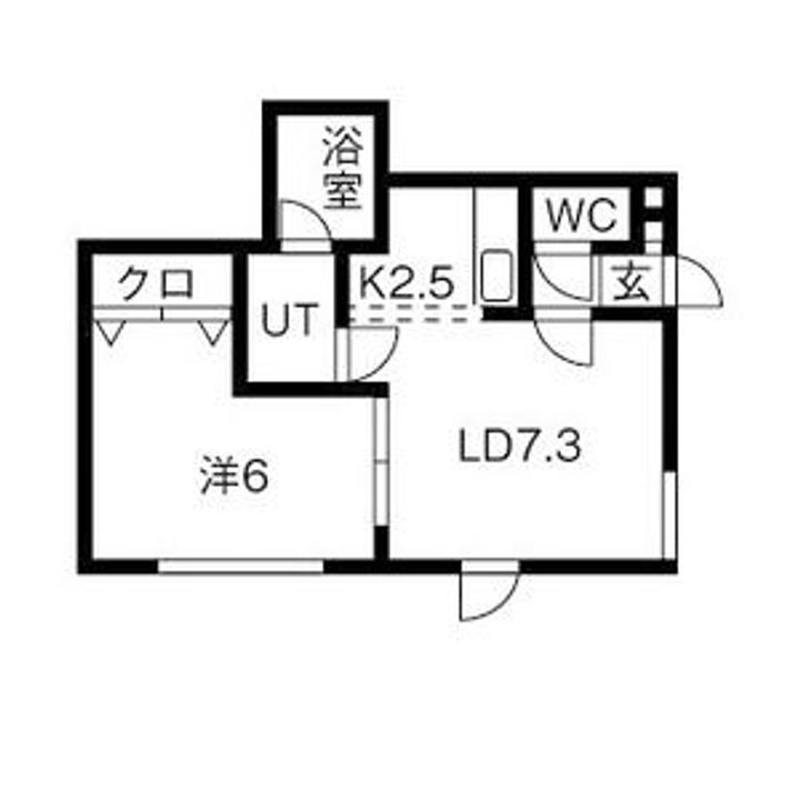 グランサーガ琴似の間取り