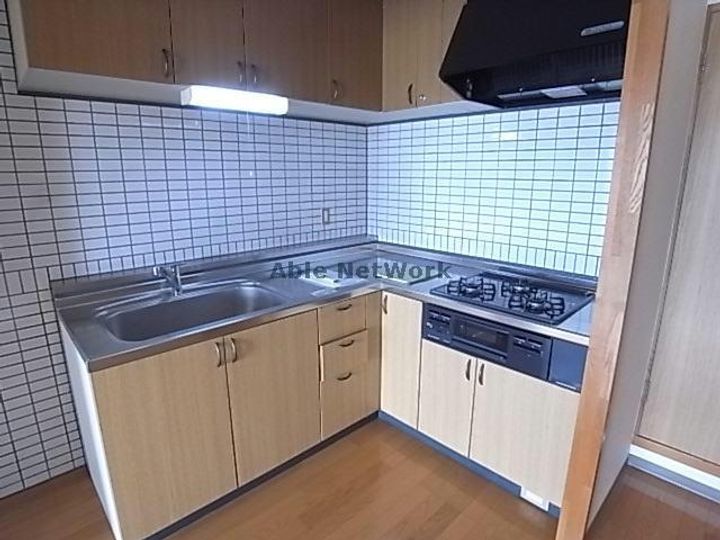 岐阜県岐阜市小野1(マンション)の賃貸物件のキッチン