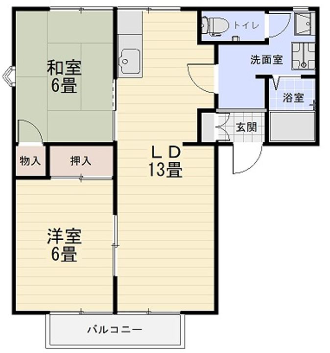 イーストタウンEの間取り