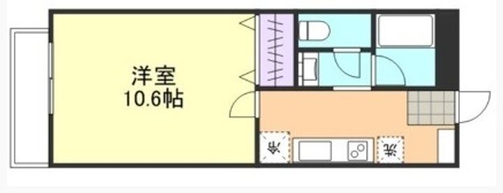 岡山県倉敷市昭和2(マンション)の賃貸物件の間取り
