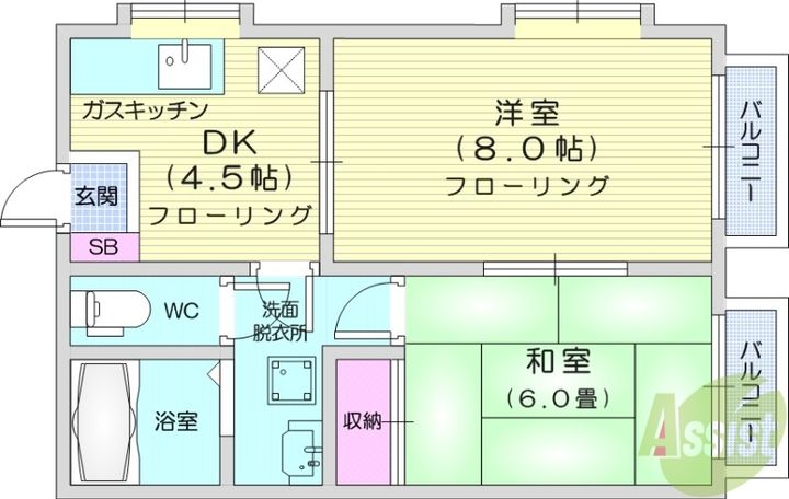 アルテック60の間取り
