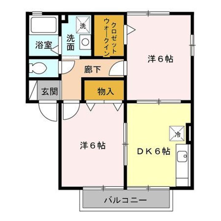 群馬県高崎市八千代町3(アパート)の賃貸物件の間取り