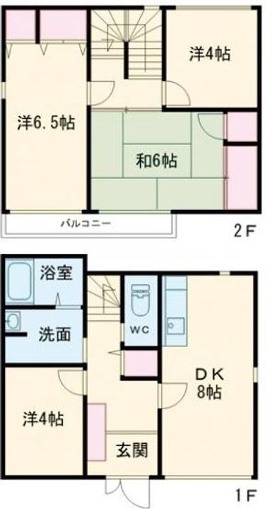 大阪府松原市天美我堂3(一戸建)の賃貸物件の間取り