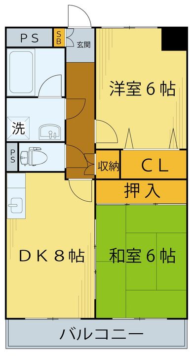 カサデ米ケ袋の間取り