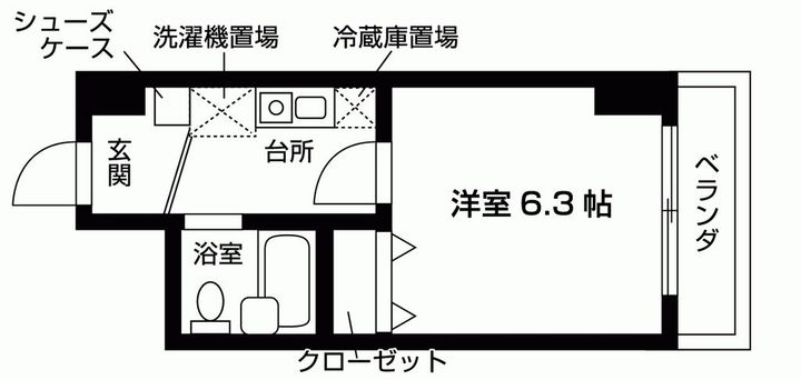 スクエア千駄木の間取り
