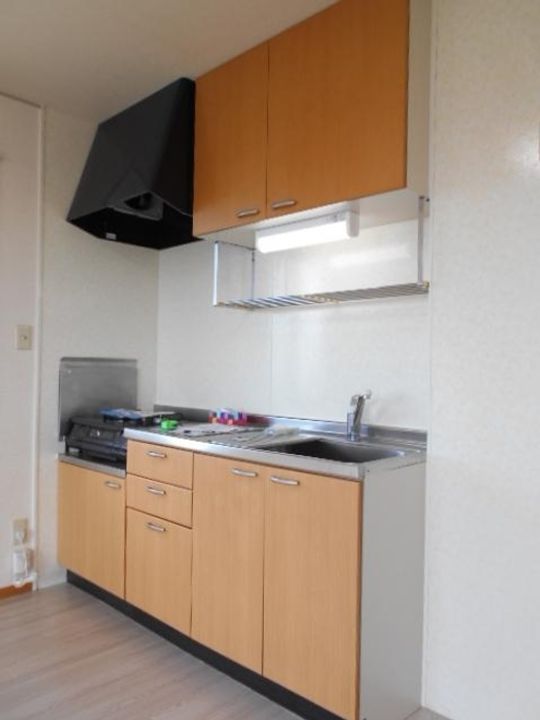 広島県福山市日吉台3(アパート)の賃貸物件のキッチン