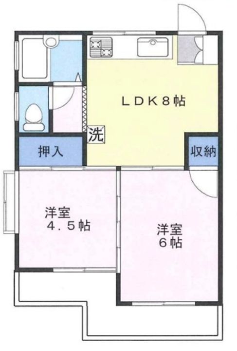 コーポMの間取り