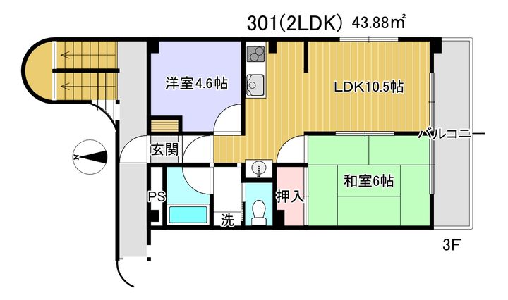 マンションリヴィエールの間取り