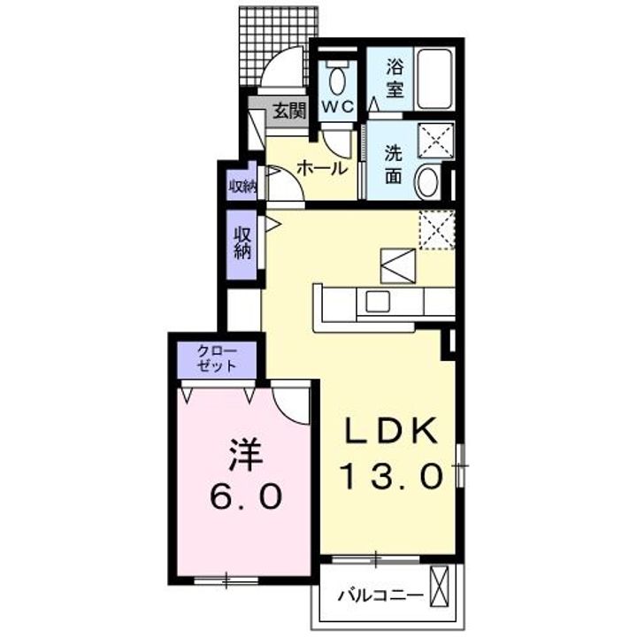 福島県伊達市保原町字久保(アパート)の賃貸物件の間取り