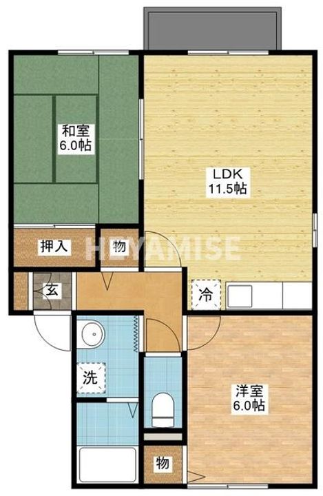 セジュールマツヤマの間取り