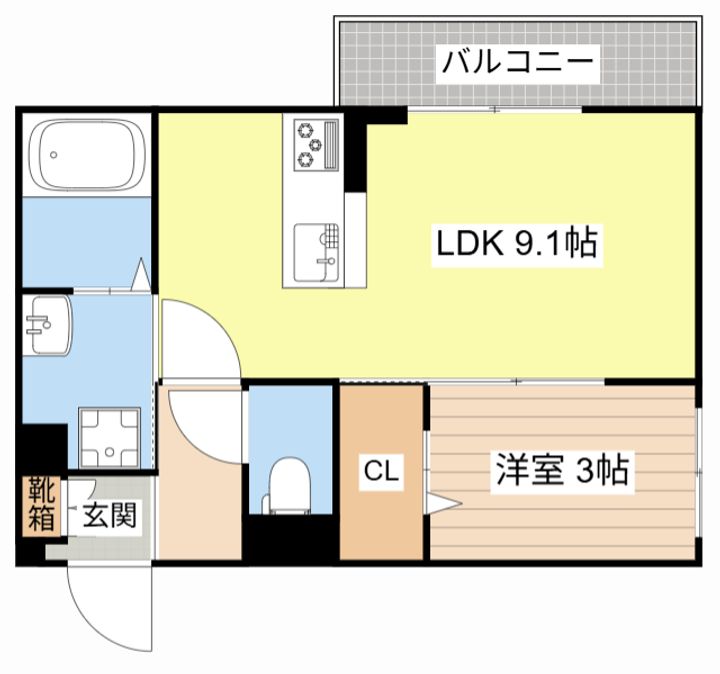 滋賀県彦根市里根町(アパート)の賃貸物件の間取り